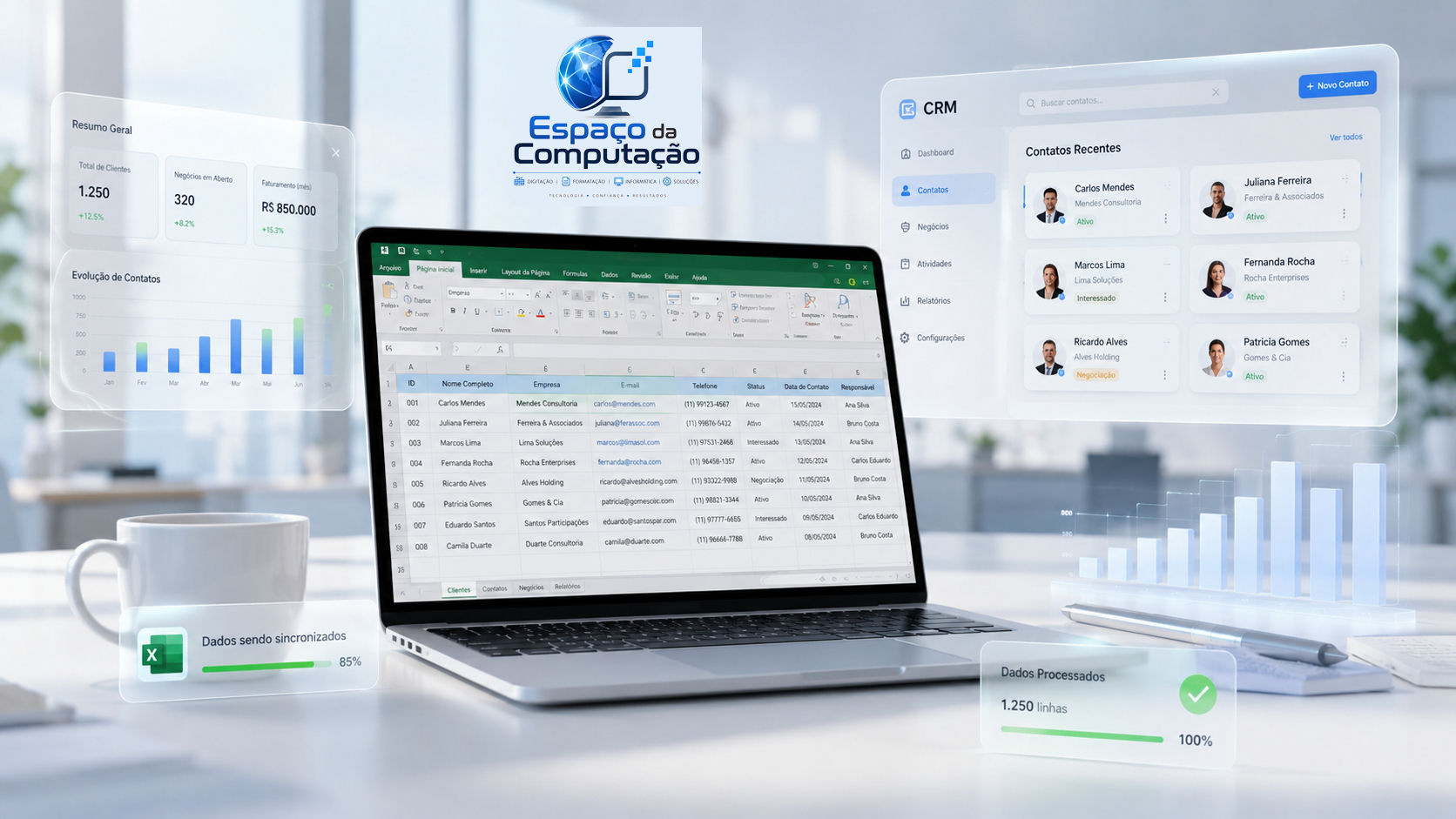 Serviço de digitação de tabelas no Excel com conversão de dados e planilhas profissionais